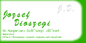 jozsef dioszegi business card